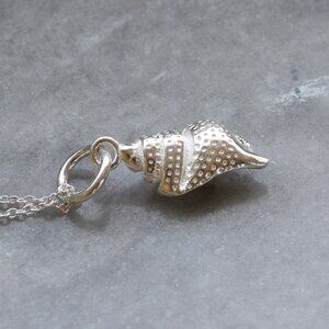 Sterling Silver Chic Conch Seashell Charm